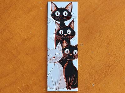 Cats Bookmark - 4 Colours