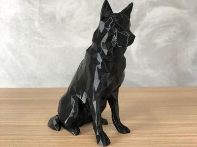 German Shepherd Low Poly