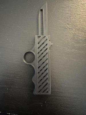 OTF Knife w Ergo Grip/Closed Case/Updated Blade