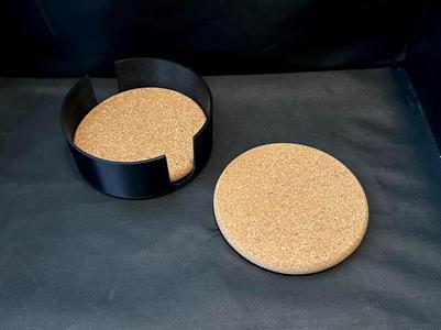 Round Coaster Caddy For Cork Coasters