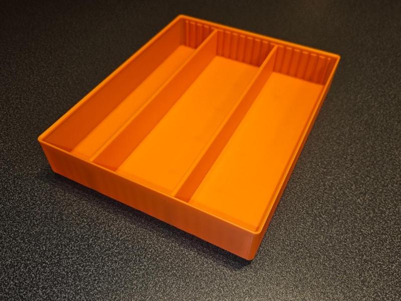 Gridfinity bins with movable dividers 5x4 Long DIV
