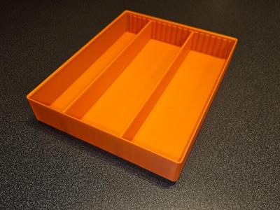 Gridfinity bins with movable dividers 5x4 Long DIV