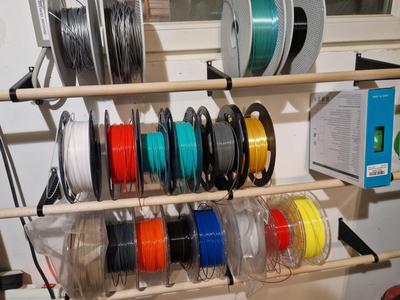 Filament wall rack