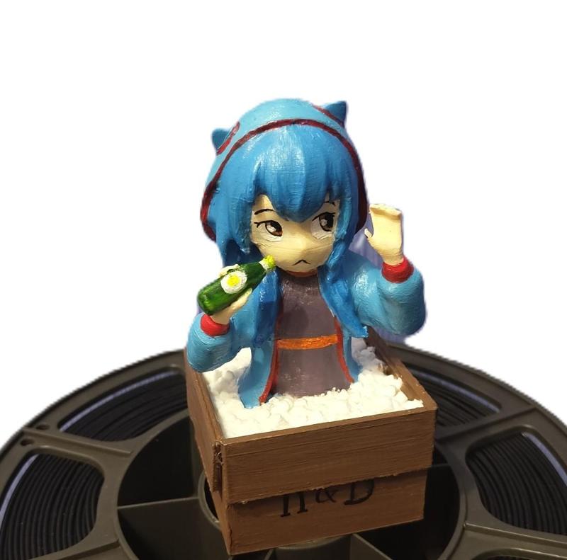 anime girl box milk(beer)
