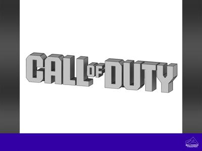 Call of Duty 3D logo