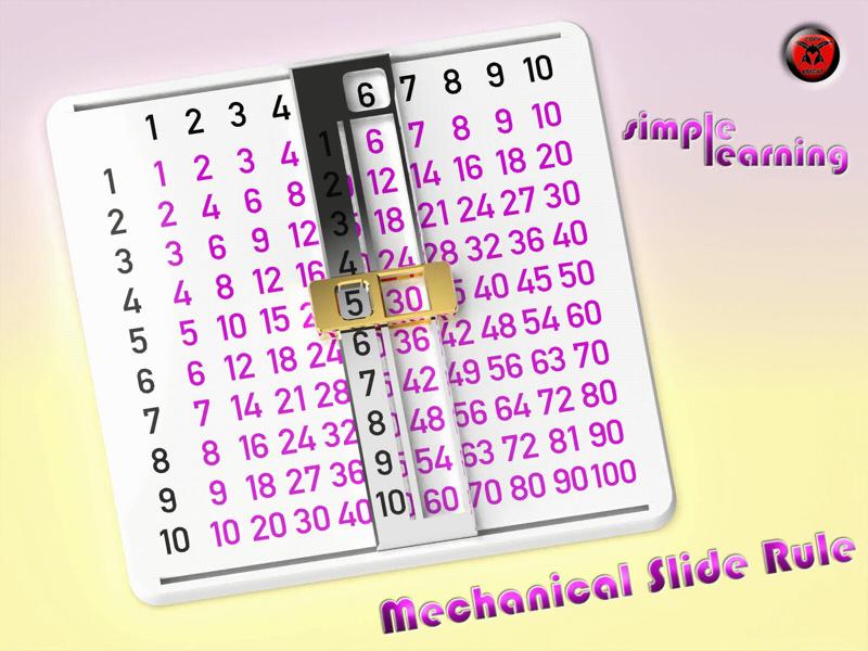 Mechanical Slide Rule - simple learning