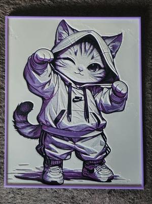 Cat Cute Nike - HueForge