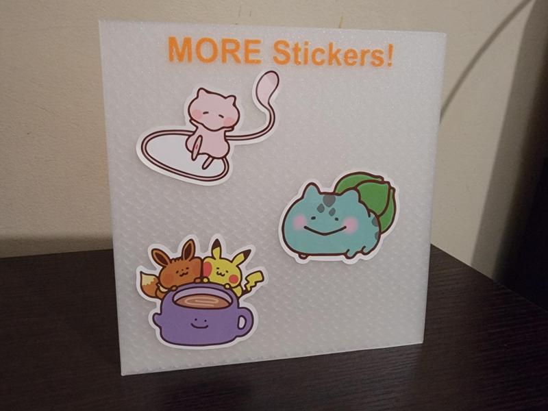 MORE STICKERS STAND!