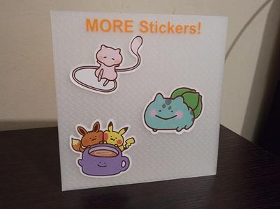 MORE STICKERS STAND!