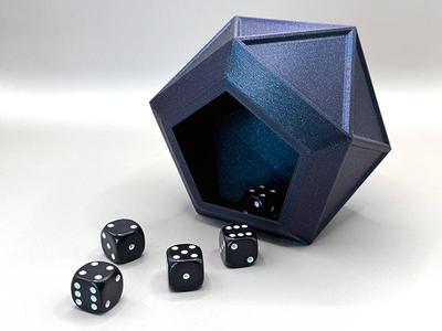 Icosahedron Inspired Dice Shaker
