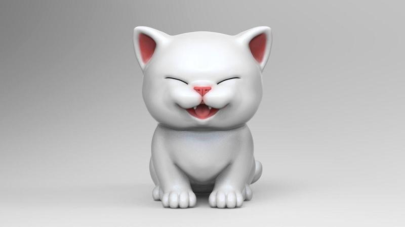 Cute Kitten V2 STL