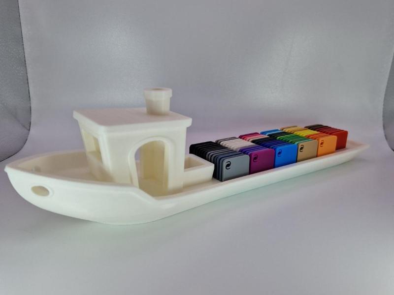 SS Swatchy–The Benchy Container Ship for Swatches