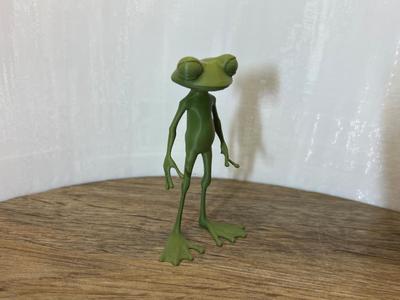 Tall Thin Frog Standing Upright