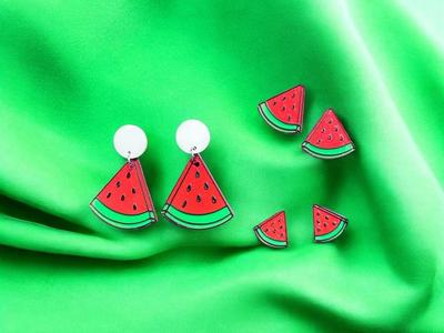 3 Different Watermelon Earrings
