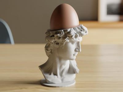 David Egg Cup: A Fusion of Classic Art and Breakfast Rituals