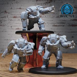 Heavy Exosuit Set / Human Soldier / Giant Exoskelet Officer / War Battle Robot / Steampunk Construct  / Invasion Army / Cyberpunk Droid / Sci-Fi Encounter