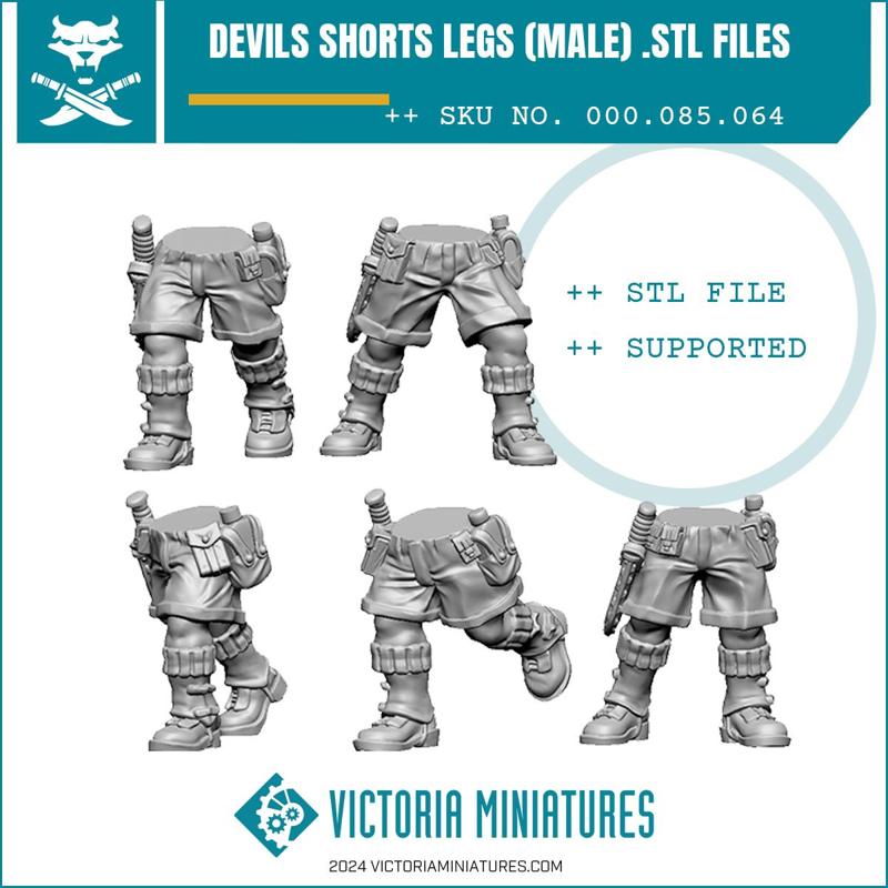 Devils Shorts Legs Male