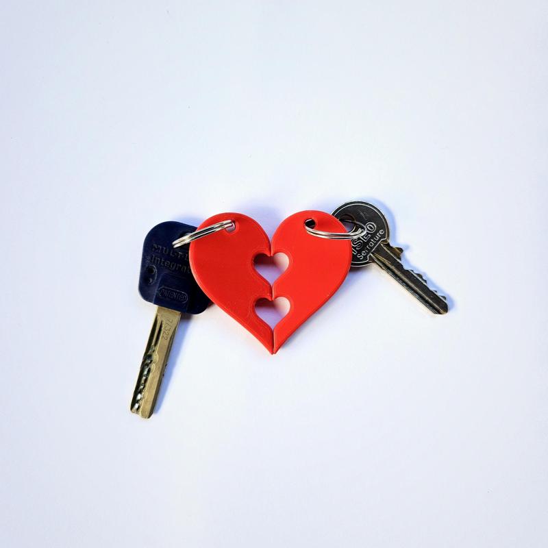 Heart keychain