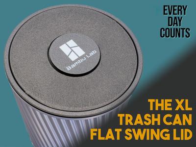 XL Trash Can Flat Swing Lid