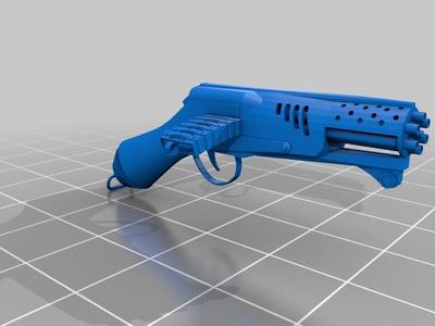 Gatling gun pistol