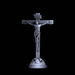 3D model Sculpture of Jesus for 3D printing and CNC