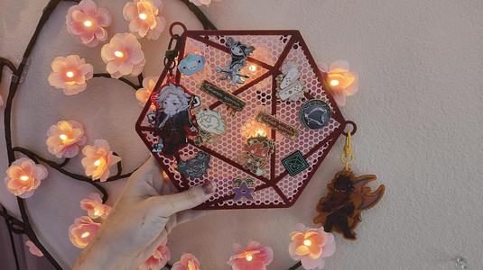 d20 Pinboard - D&D Enamel Pin Display Board