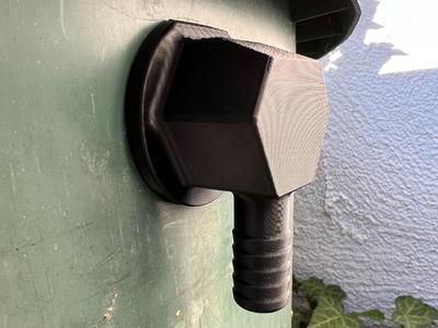 D30 Water barrel angle connection 3/4" D19 1" D25