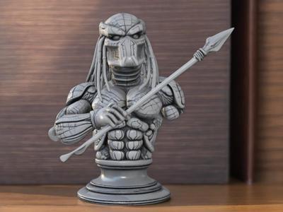 Predator Warrior Statue