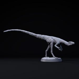 Compsognathus sneaking eating 1-6 scale pre-supported FREE dinosaur