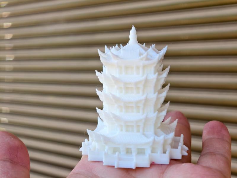 Yellow Crane Tower, a must-have for checking in, no support needed, print directly from your phone
