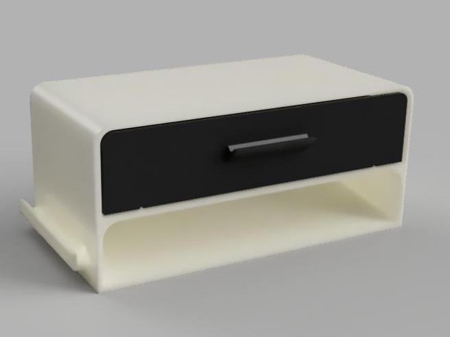 Compact Desk Storage Unit  with Cable Passage