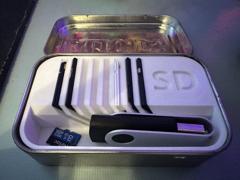 Altoid Tin SD Card Container