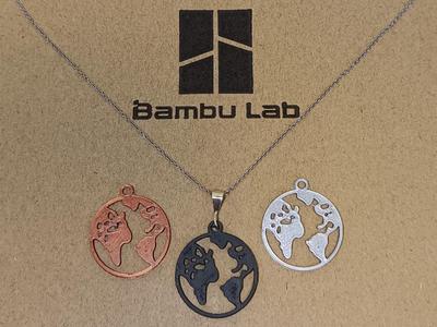 World Map Necklace/Pendant