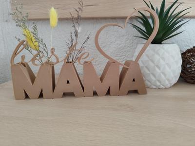 Dried Flower Stand Best Mom Inscription 