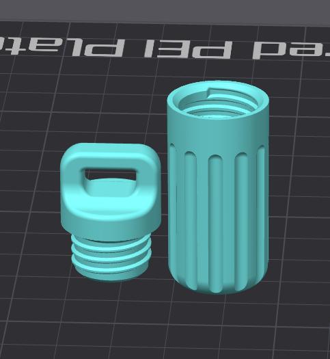 Keychain Container Pill Storage Bottle