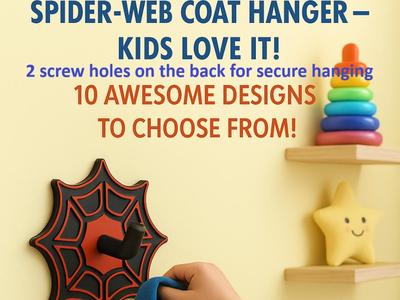 10 Spider-Web Coat Hangers – Kids Love It!