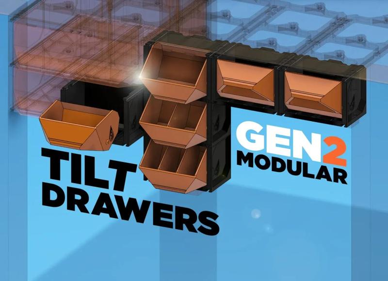 GEN2 Modular Tilt Drawers