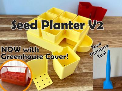 Seed Planter / Saat Starter with Greenhouse Cover