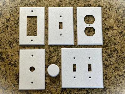 Electrical Wall Plates Outlet Covers and Light Dimmer Knob   