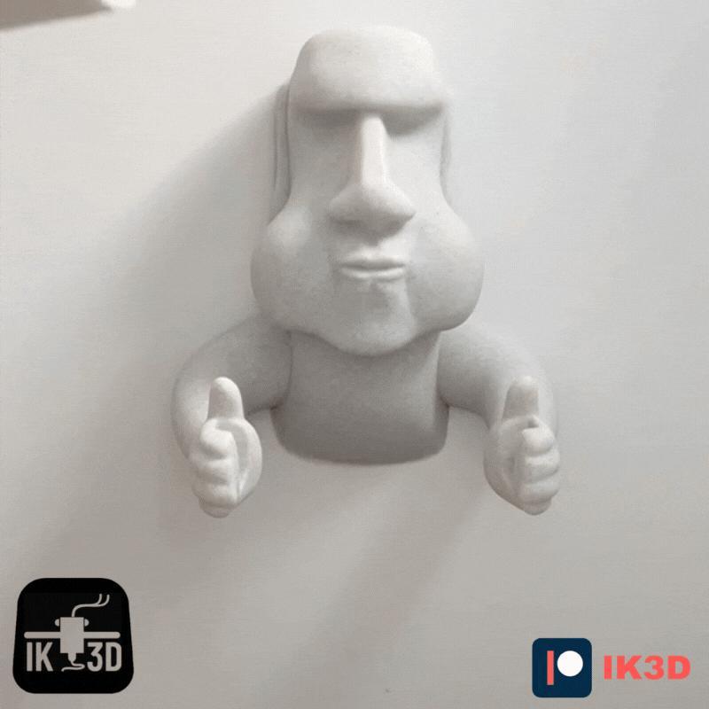 MOAI TOILET ROLL HOLDER EASY PRINT