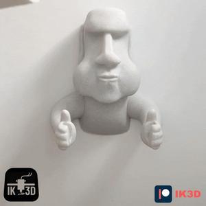 MOAI TOILET ROLL HOLDER EASY PRINT