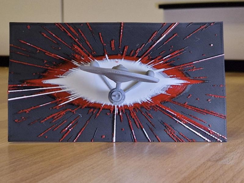 Enterprise TOS - HueForge Hybrid Print