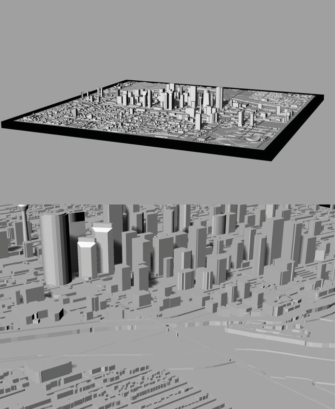 CALGARY, Skyline 3D map