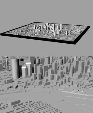 CALGARY, Skyline 3D map
