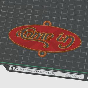 Come-In Sign (flip it and become Go-Away)