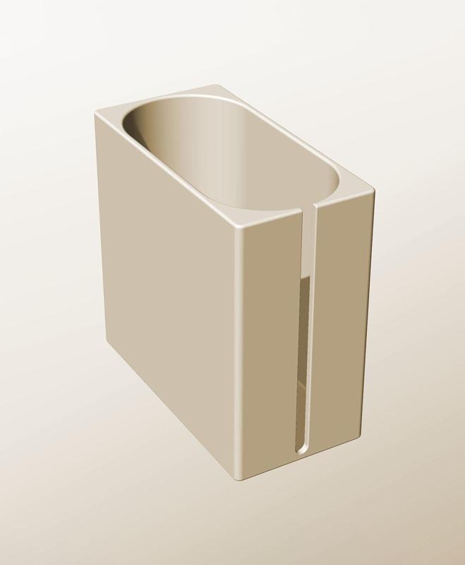 CX96-200-SS Modular Stacking slotted container for home decor