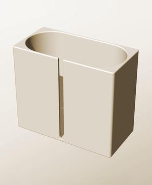 CX96-180-SB Modular slotted component container modern decor