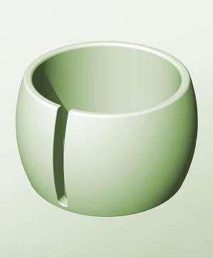CR128-100-S Stackable slotted bin box module for creative decor