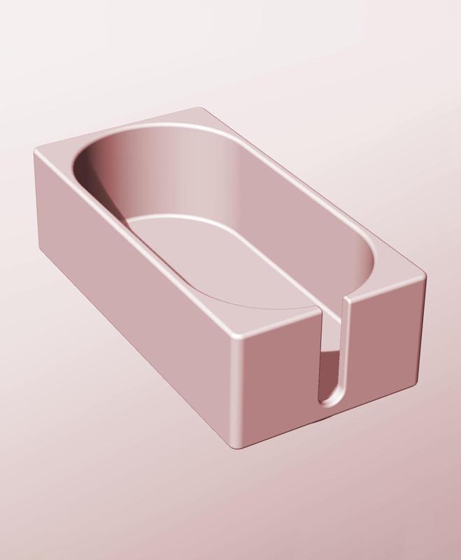 CX68-45-SS Stacking slotted module bin for modern home decor