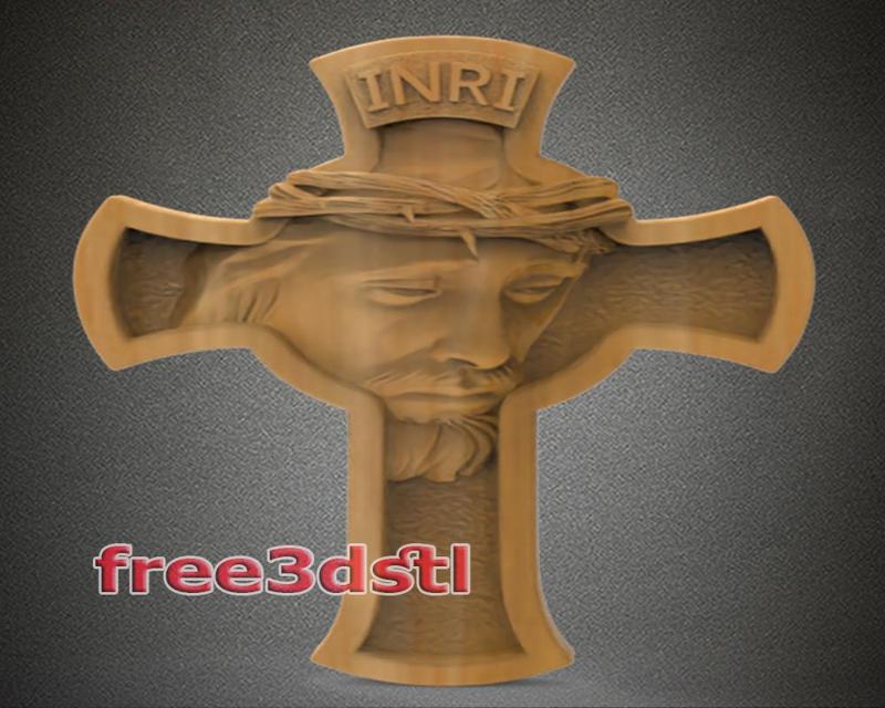 Jesus Cross STL File (FREE)